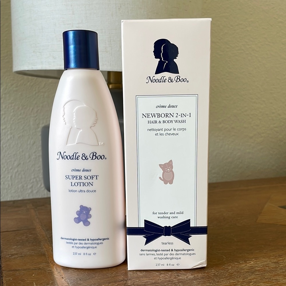 Noodle & Boo Super Soft Lotion & 2 In 1 Newborn Hair & Body Wash